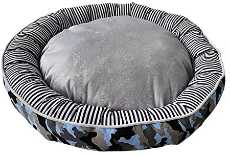 Nobby 62826 Komfortbett Donut Classic Elio blau Camouflage; D x H: Ø 50 x 15 cm