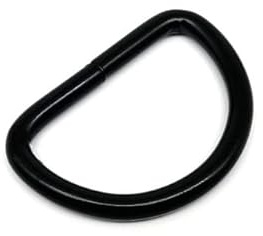 Stück Metall schwere verdickte Handtasche Riemen Gürtel D-Ring Schnallenverschluss Rucksack Lederhandwerk Reparatur DIY 7 Größe - Innenbreite 50 mm, schwarz