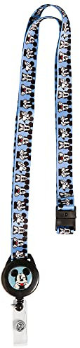Disney Mickey Mouse Schlüsselband für Schlüssel, Blau und Rot, blau