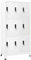 Norheim Spind Stahlschrank Metallschrank Spinte Schrank Schließfachschrank Metallschrank Abschließbar Metallspind Abschließbar Weiß 90x45x180 cm Stahl