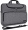 DOMISO 17 Pollici Borsa PC Impermeabile Custodia Messenger Ventiquattrore per Computer Portatile/Tablet/Notebook/Ultrabook/Chromebook da 17-17,3 pollici, Grigio+Nero