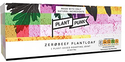 Plant Punk - ZeroBeef Plantloaf - Plant Based Meat Loaf - 100% Natural Ingredients - Vegan Protein - Innovative Vegan Food - Fearless Plant Food