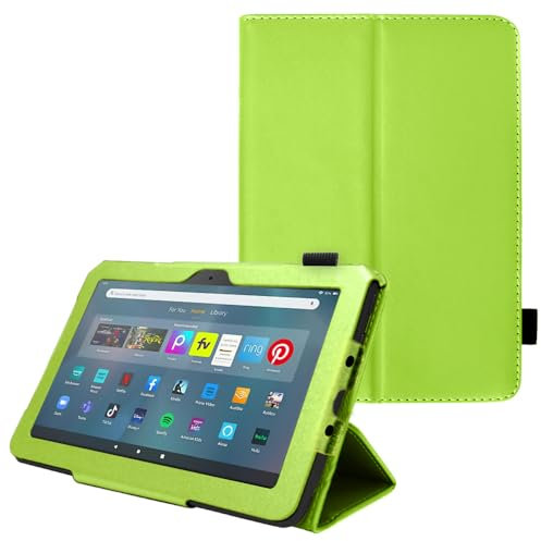 TECHGEAR Smart Case Designed For All New Amazon Fire Max 11 (2023 / 13th Generation) Slim PU Leather Folio Smart Stand Case Cover with Hand Strap & Auto Wake/Sleep [Green]