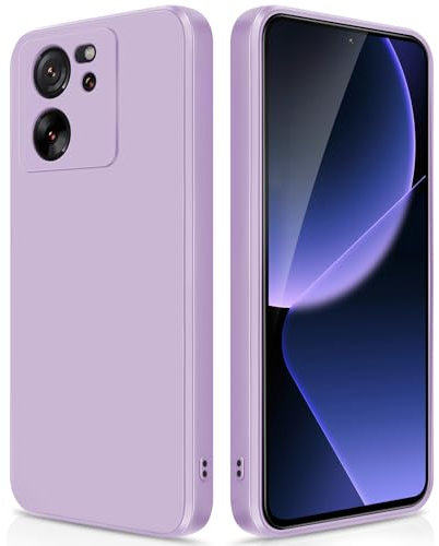 GiiYoon Hülle Kompatibel mit Xiaomi 13T/ Xiaomi 13T Pro, Hochwertiges Liquid Silicone Case, Rundumschutz Handyhülle, Kratzfestes Weiches Mikrofaserfutter- Lila