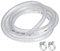 QUARKZMAN Saugschlauch 1/2 Zoll (12,7mm) Innendurchmesser 3 Meter PVC Druckschlauch mit 2 Edelstahl Schlauchschellen, Spiralschlauch Förderschlauch Verstärkt mit Stahldraht Dickes Rohr