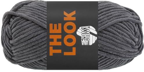 LANA GROSSA The Look | Samtig weiches und stabiles Chenillegarn | Handstrickgarn aus 100% Polyester | 100g Wolle zum Stricken & Häkeln | 120m Garn FB14