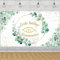 Kommunion Deko Banner 185x110cm, Groß Erstkommunion Erste Heilige Kommunion Dekoration Gold-Grün Neutral Hintergrund Hängedeko für Junge Mädchen Wand Party