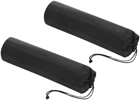 PATIKIL 18 Inch Mini Camp Chair Replacement Bag, 2 Pack Nylon Foldable Tripod Monopod Case Bag with Shoulder Strap for Outdoor Travel Camping, Black
