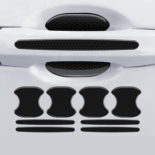 YYBCDSA 8 Stück Autotürgriffe Schutz für Hyundai Tucson NX4 2022 2023 2024,türgriff Schutz Auto,lackschutzfolien-Set für autotür-griffmulden,B