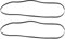 Create idea 2Pzs Cinturón Disco Goma Negro para Tocadiscos de Gramófono Cinturón de Reproductor Cinturón de Tocadiscos Cinturón Repuesto Fonógrafo 320mm Longitud Plegada 5mm Ancho