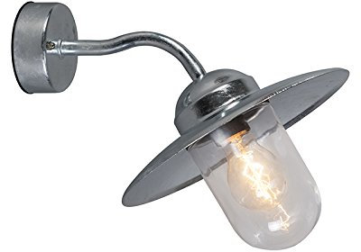 Qazqa - Landhaus I Vintage Smarte Außen Wandleuchte Zink IP44 inkl. WLAN A60 - München Dimmer I Dimmbar I Außenbeleuchtung - Zink Rund I Kugel I Kugelförmig - LED geeignet E27