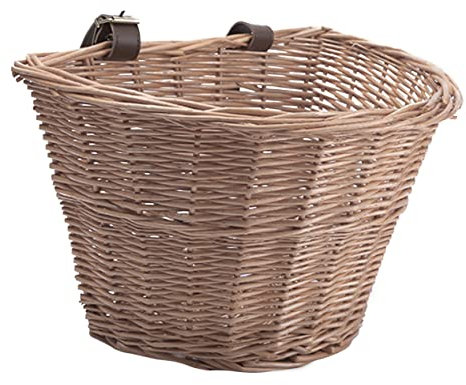 KITANDOVE Weidenkorb Bike Basket fahradkorb zubehör für fahrräder verkleidung Aufkleber für Kinder Fahrradträger für Kinder Kinderfahrrad Mini-Fahrrad Körbe Kinderkorb vorderer Korb Bambus