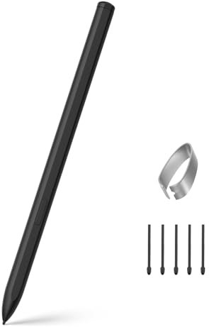 MoKo Stylet Magnétique pour Remarkable 2 avec Gomme, Stylo Numérique pour Remarkable 2, 4096 Niveaux de Pression Rejet de la Paume 5 Pointes, Stylo EMR pour Remarkable 2&1/BOOX/Galaxy S/Scribe