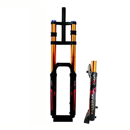 GZKDKZB Forcella Ammortizzata ad Aria MTB 27,5 Forcella Ammortizzata per Bicicletta da Montagna da 1-1/8 Escursione 140mm Perno Passante 110x15mm Blocco Manuale Boost con smorzamento del