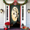 Hiseng Halloween Deko Banner, Happy Halloween Türabdeckung Hängende Türdeko Hintergrund für Halloween Party Wand Veranda Haustür Horror Spukhaus Deko Festival Requisiten -200x90cm (Eule)