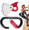 Cuerda De Seguridad Para Escalada - Cuerda De Aleación Con Seguro Rápido De 24 KN, Equipo Anticaídas Resistente | Cuerda De Rescate Multiusos Con Seguro Automático, Ideal Para Escalada En Roca Y Excur