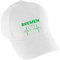 multifanshop Baseballcap - Bremen - Herzschlag - Druck grün - Mütze Größe one Size weiß