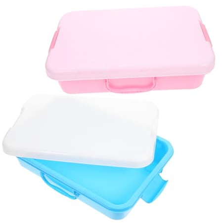 Alipis Sensory Table with Lid Plastic Activity Tray Portable Kids Sand Box Sand Pit Storage Fun Toys for Kids