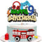 Gyufise 1Pcs Video Game Happy 9th Birthday Cake Topper Glitter Video Game Cake Pick Game On Controllers Tenth Cheers to 9 Years Cake Decoration for Boys 9th Birthday Party Supplies