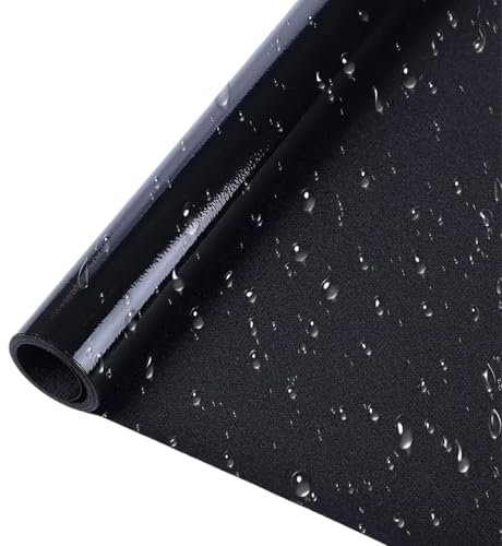 Sichtschutzfolie – statische Verdunkelungsfolie, sonnenblockierende Milchglasfolie | Wärmedämmende Klebefolie für Glastüren, Kinderzimmer, Wohnungen, Wintergärten, Blendschutz, Verdunkelungsschutz