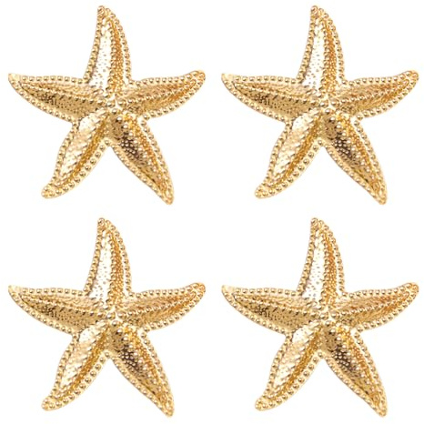 TUONYIS 2 Paires Boucles d'Oreilles Étoile de Mer Pendantes en Or Étoiles de Mer Boucles d'oreilles Boho Hypoallergénique pour Femmes, Boucles d'oreille étoile de mer Filles Boho Plage Thème d'été.
