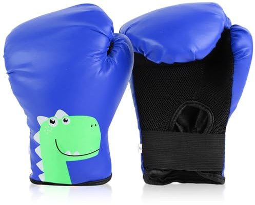 Hwtcjx Gant Boxe Enfant, Gants de Boxe pour Enfants, Boxing Gloves, Adaptés aux 3-10 Ans, Entraînement (Rouge)