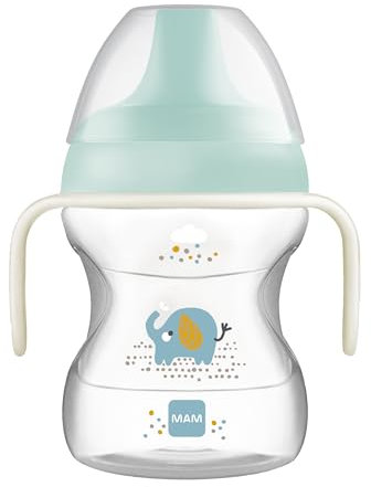 MAM Learn to Drink Cup 190ML with Glow Handles - Blue