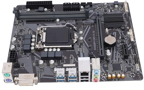 Jiawu B460M D2VX SI Desktop PC Motherboard, 2 X DDR4 DIMM Slot Support LGA 1200 M.2 Interface PCI E 3.0 Micro ATX Motherboard for 10th Gen CPU (CPU Not included)