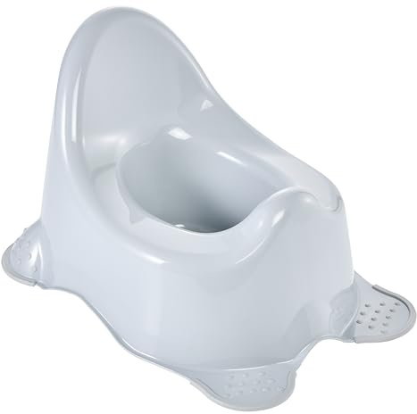 keeeper adam Babytopf, Eco Stone Grey, Anti-Rutsch-Funktion | Anatomisch geformt, Kein Kippen und Verrutschen, Ergonomisches Design mit hoher Rückenlehne, Breiter Sitz, Spritzschutz