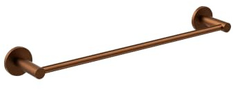 IMEX - Portasciugamani Bagno Senza Forare 40cm Oro Rosa | Portasciugamani Adesivo per Parete, Lavabo o Mobile Bagno | Resistente a Umidità e Corrosione | Doppio Sistema di Fissaggio