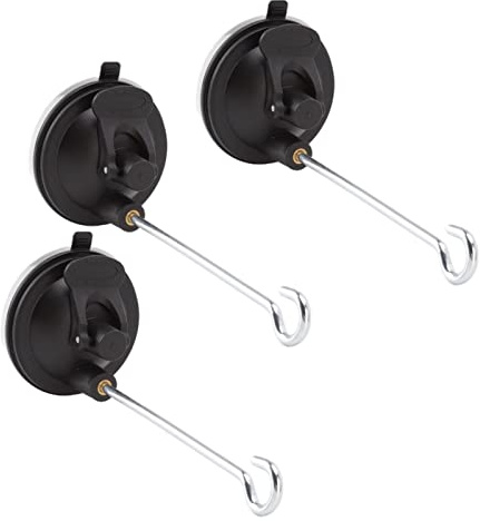 OEBUAFI Window Suction Bird Feeder Hook Sturdy ABS Hanger Bracket for Bird Feeders Plants Wind Chimes with Premium Friction Proof Suction Cup
