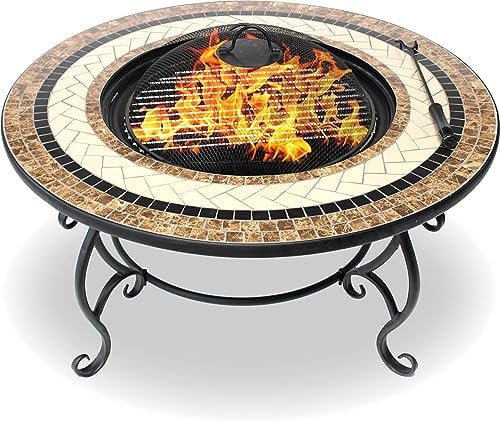 Centurion Supports Fireology Topanga Chauffage de jardin/foyer/table basse/barbecue/Seau à glace – en céramique Finition