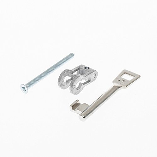 Buntbarteinsatz für Einsteckschlösser mit PZ-Lochung - 10 verschiedene Schweifungen auswählbar - zum Nachrüsten - inkl. 1 Schlüssel und Befestigungsschraube