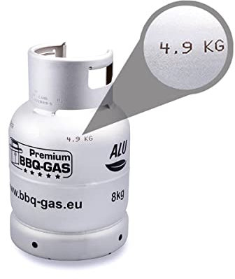 Premium BBQ Gas Alu Flasche 8 kg Propangas Gasflasche Grill Camping