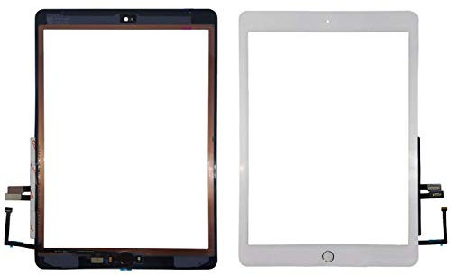 Vitre Tactile Digitizer + Bouton Home Remplacement pour iPad 6 (2018) A1893 A1954 (Blanc)