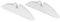Klarstein Wonderwall - Base, Piedi d'Appoggio Riscaldamento Wonderwall, Accessorio per Riscaldatore Wonderwall, Accessori in Plastica, 2 Pezzi, Argento