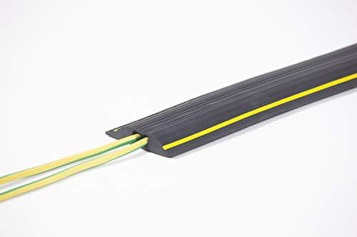The Ramp People Floor Cable Protector Black & Yellow (Channel 15mm x 5mm) Cable Management (5m)