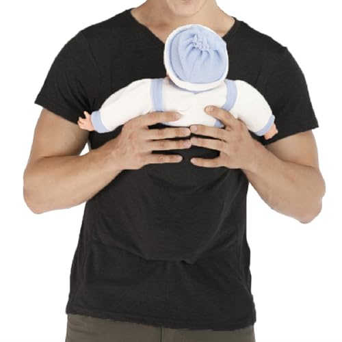 amropi Herren Babytrage Beruhigen V-Ausschnitt Kurzarm Känguru T Shirt Tops