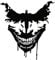 Joker K076 - Adesivo decorativo per auto (nero lucido, 10 x 10 cm)