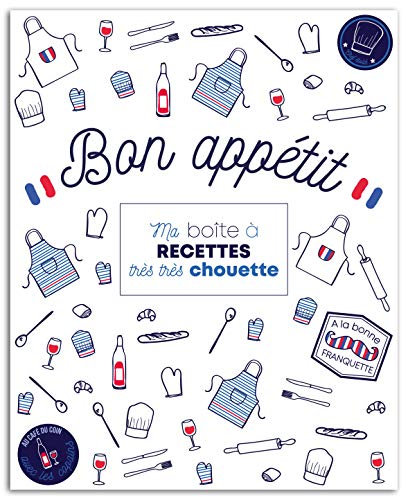 DRAEGER PARIS 1886 Kit papelería archivador de Recetas Frenchy, Papel, Azul, Blanco, Rojo, talla única