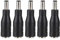 ASHATA Adaptador de Enchufe de Corriente Continua de 5 Piezas, Conector Hembra Universal de 5,5 mm/2,5 mm a 7,4 mm/5,0 mm Conector de Corriente Universal