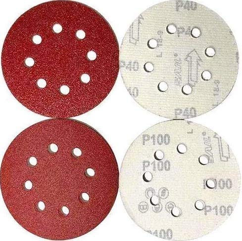 120x Schleifscheiben │ 10 Loch │ Ø 225 mm │ KORN WÄHLBAR │ für Exzenterschleifer │ Schleifblätter │ Klett Schleifpapier │ Marke: klebemeister.eu (P120)