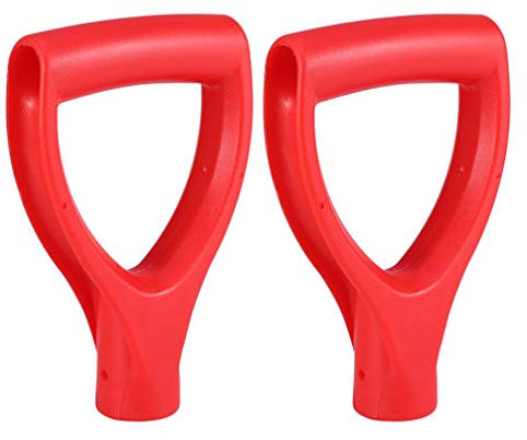 Cabilock Zubehör Für Gartengeräte 2Pcs Schaufel D Grip Griff Back- Spar Werkzeug Griff Befestigung für Schnee Schaufel Graben Rechen Werkzeug Spatenstiel Ersetzen