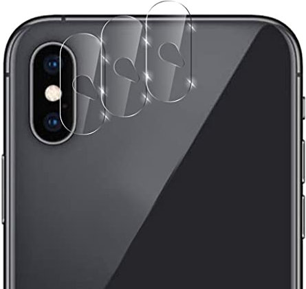 QUITECO Kamera Schutz Glas für iPhone X/iPhone XS/iPhone XS Max [3 Stück] Panzer Schutzfolie Linsenschutz Kameraglas