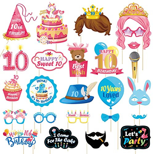 25 Pezzi da 10 di Compleanno per Festa di Compleanno o Festa di da 10