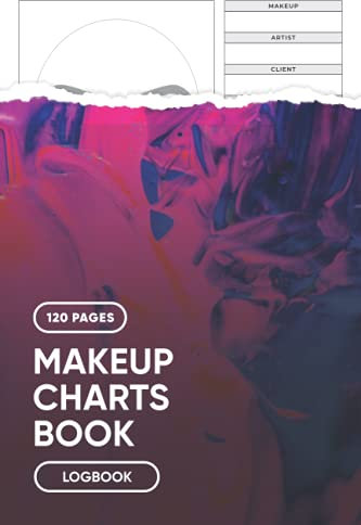 Makeup Charts Book: Blank Makeup Face Chart Worksheets for Makeup Lovers to Organize and Plan their Designs, Face with Opened Eyes Sheet - Perfect for ... Students & Makeup Artists - 6” x 9” 120 Pages