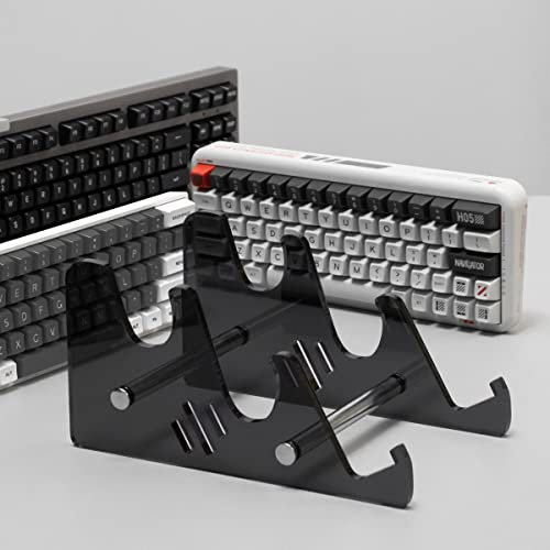 Venit Keys Schwarzer mechanischer Tastatur-Aufbewahrungsständer, transparenter Acryl-Ständer für drei Tastaturen