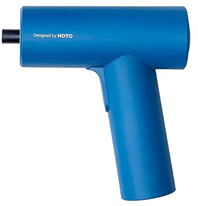 HOTO Destornillador eléctrico recargable, diseño ergonómico inalámbrico, 10 enchufes de acero S2 de precisión, iluminación LED, 200 RPM, 5 Nm, batería de litio integrada de 2000 mAh