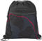 coocazoo Turnbeutel „Lava Lines”, schwarz, mit Reißverschlussfach und Kordelzug, reflektierende Elemente, Schlaufen zur Befestigung am Schulrucksack, 10 Liter, ab der 3. Klasse