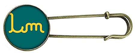 Malta Lira MTL Retro Metallbrosche Pin Clip Schmuck, M, Metall